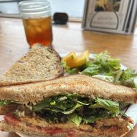 TLT + Iced Tea  at Blue Scorcher Bakery Cafe in Astoria