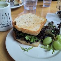 Portabella sandwich at Blue Scorcher Bakery Cafe in Astoria