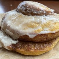 cinnamon roll  at Blue Scorcher Bakery Cafe in Astoria