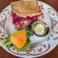 Tempeh Reuben at Blue Scorcher Bakery Cafe in Astoria