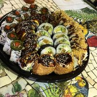 Sushi plate was massive and it was delicious #Veganuary at Seed Ranger in Ventura