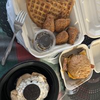 Chicken n waffles & fried Oreo?   at Seed Ranger in Ventura