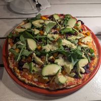 Zucca pizza at Col'Cacchio Pizzeria in Franschhoek