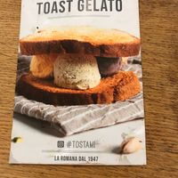 Toast gelato at Gelateria La Romana in Bergamo