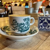 Coffee with plant based milk (think it was oat)  at Vegan Delights Cafe in Ipoh