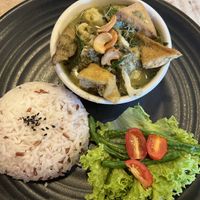 Thai green curry   at Vegan Delights Cafe in Ipoh