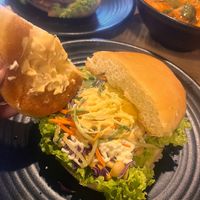 Lamb burger  #Veganuary at Vegan Delights Cafe in Ipoh