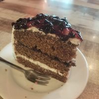 Blueberry cake at Vegan Delights Cafe in Ipoh