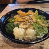 Superior soup noodles at Vegan Delights Cafe in Ipoh