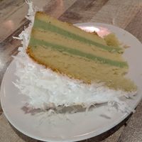 Kokonut cream cake at Vegan Delights Cafe in Ipoh