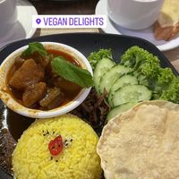 咖喱羊肉飯  at Vegan Delights Cafe in Ipoh