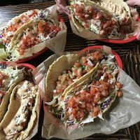 such. huge. portions. I love it! at Tiki Tacos in Kapaa