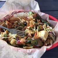 Fire veggie w marinated tofu  at Tiki Tacos in Kapaa