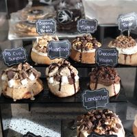 Display only of flavors  at Cinnaholic in Lancaster