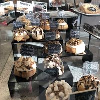 Display of flavors  at Cinnaholic in Lancaster