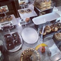 Display counter at Cinnaholic in Lancaster