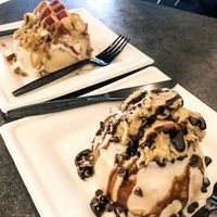 Apple pie and cookie dough buns at Cinnaholic in Lancaster