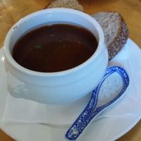 Black beans soup at Bolhoed in Amsterdam