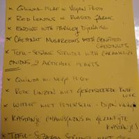 sample dish of the day components at Bolhoed in Amsterdam