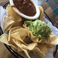 Homemade Guacamole, salsa, and chips  at Bandanas Mexican Grille in Wildwood Crest