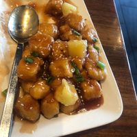 sweet and sour tofu at Mustard Seed Asian Cafe in Missoula