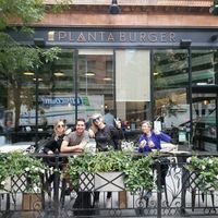 outside at PLANTA Burger in Toronto