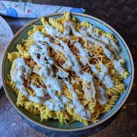 Chicken bacon ranch Mac (my go to) at Wicked Willow in Stevens Point