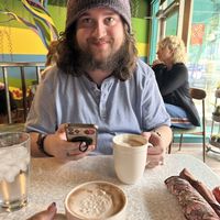 Vegan oatmilk cardamom hot cocoa   at Wicked Willow in Stevens Point