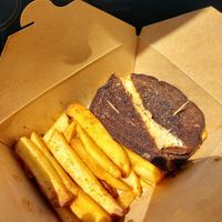 tofu rueben and wicked fries at Wicked Willow in Stevens Point
