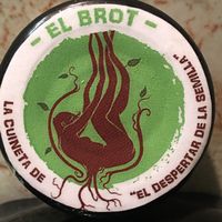 This is a magnet Pilar gave me that is made from recycled bottle caps at El Brot in Alp