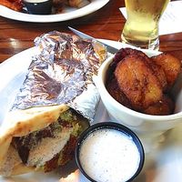 Forward Falafel sandwich at Great Dane Pub & Brewing Company in Madison