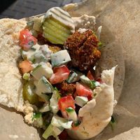 Medium falafel in pita £7  at Edna's Kitchen in Bristol