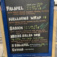 Sign  at Edna's Kitchen in Bristol