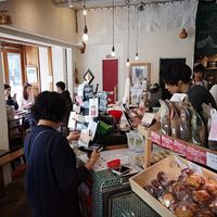 Small interior and seating area at Medel Deli  in Tokyo