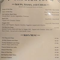 Menu at The Stew Pot in Snowmass Village