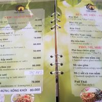 Menu2 at Thien Duyen in Ho Chi Minh City