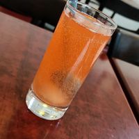 Home made cocktail with litchee at Bodhi Vegan in Paris