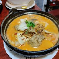 Beeff clay pot in satay sauce at Bodhi Vegan in Paris