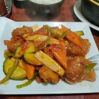 My fave: sweet n sour no pork at Bodhi Vegan in Paris