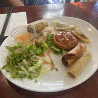 Nems and other fried goodies  at Bodhi Vegan in Paris