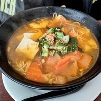Laksa Soup at Bodhi Vegan in Paris