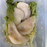 dumplings at Bodhi Vegan in Paris