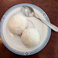 Traditional coconut pearls at Bodhi Vegan in Paris
