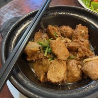 "poulet" au caramel  at Bodhi Vegan in Paris