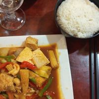 Cashew "chicken" at Bodhi Vegan in Paris