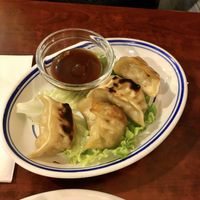 Grilled dumplings  at Bodhi Vegan in Paris