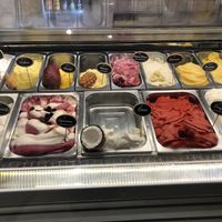 Fruity gelato at Gelateria Palau in Barcelona
