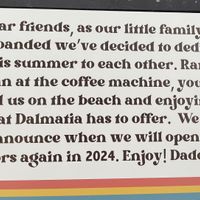 Sign on the door of 4Coffee Soul Food  at 4coffee soul food in Split