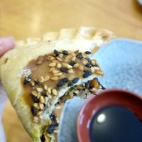 Savory filled pastry... so good I ordered another. at Deshima in Amsterdam