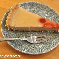 Tofu cheesecake at Deshima in Amsterdam